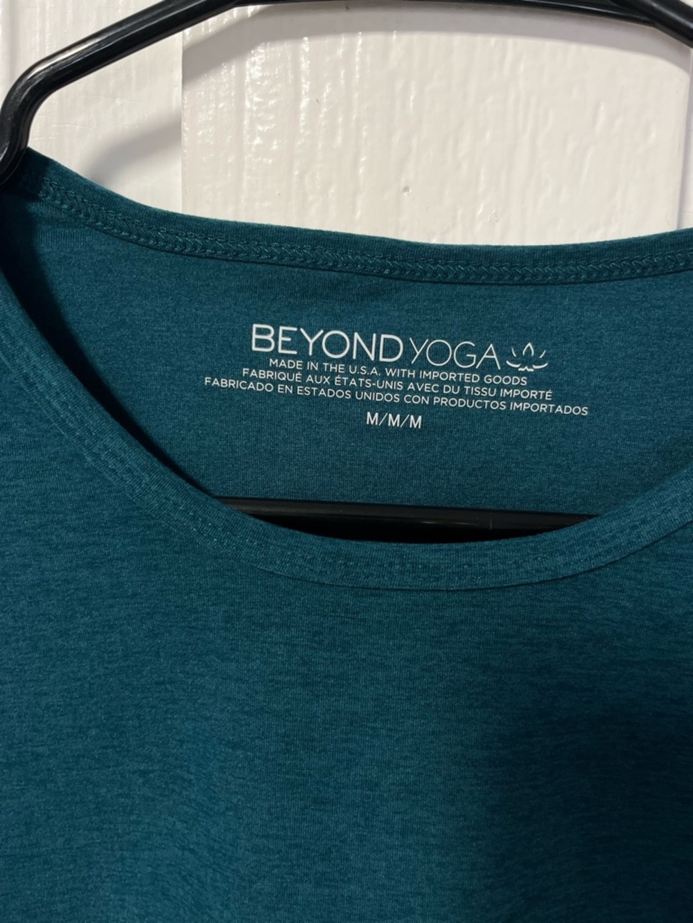 Beyond Yoga Spacedye Classic Crew Green long sleeve butter-soft  Pullover MED - Picture 3 of 6